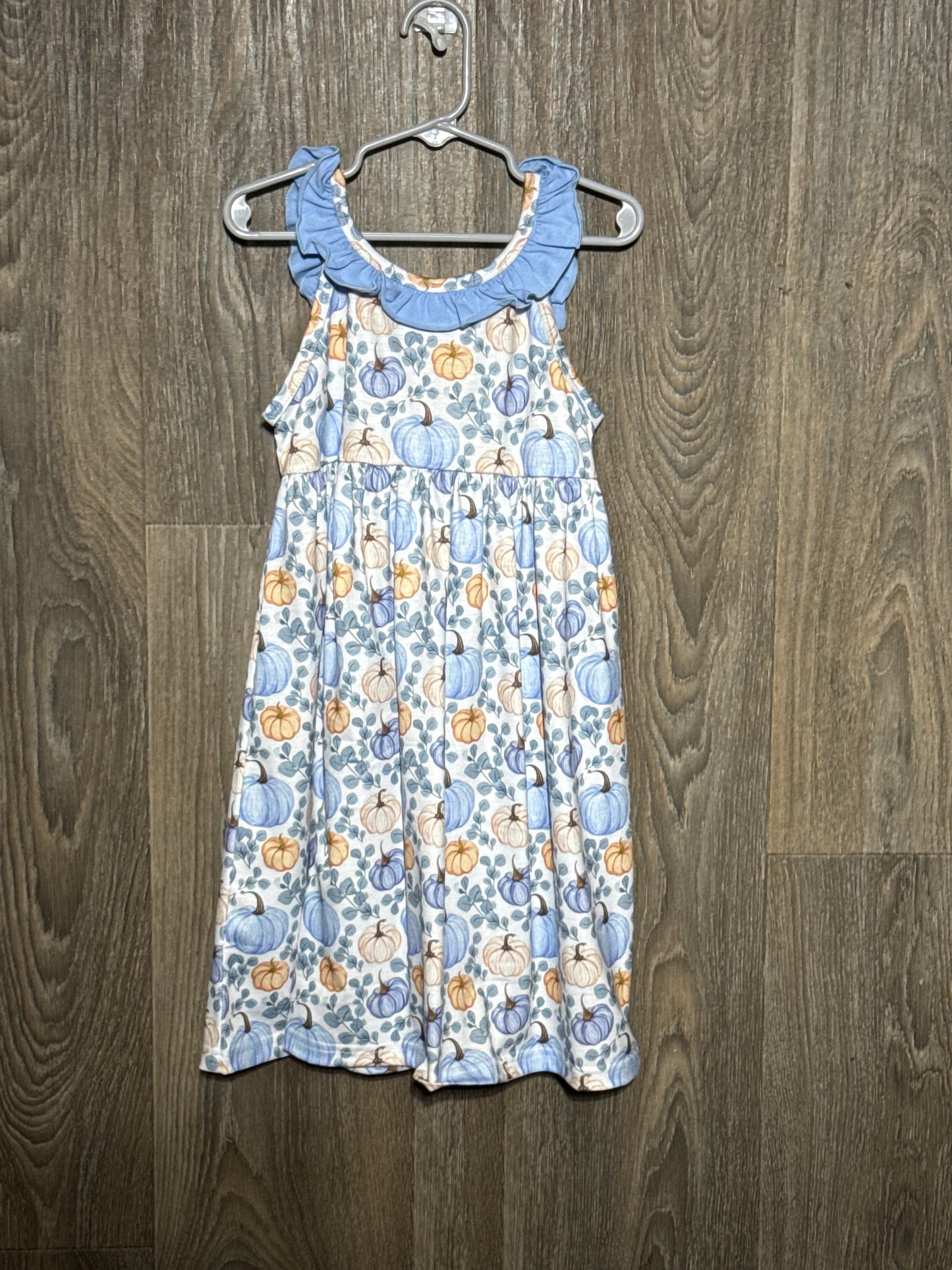 Pumpkin Floral Dress