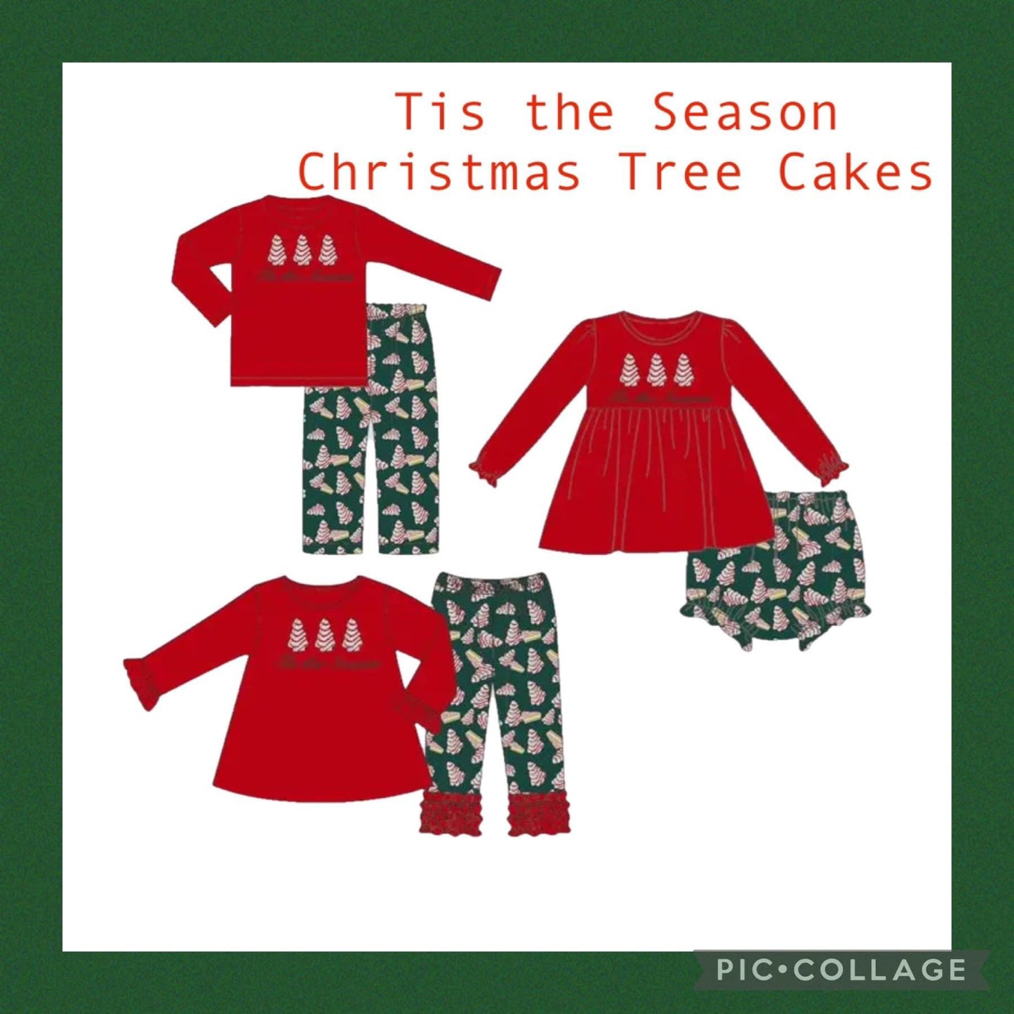 Christmas Tree Cake French Knot