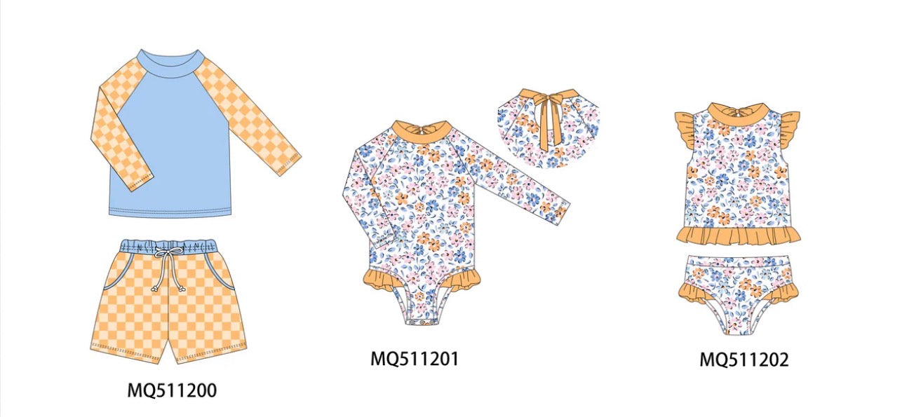 Mustard Check Swim (BLACK FRIDAY)