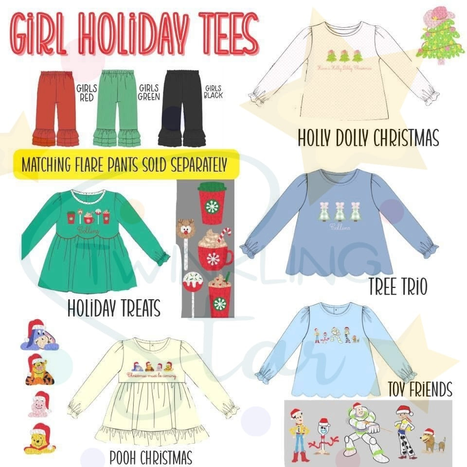 Girls Holiday Tee SGS
