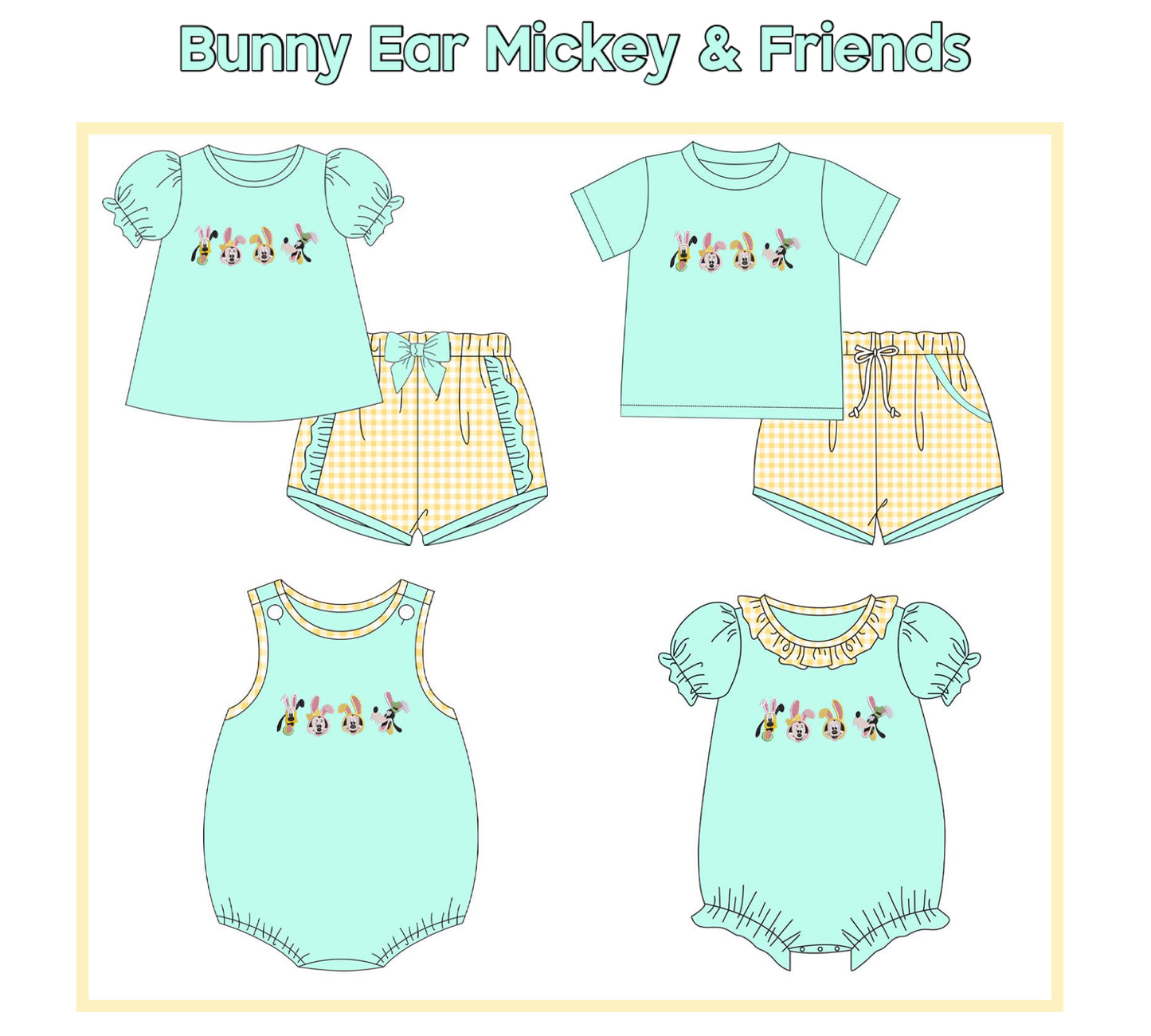 Bunny Ear Mickey & Friends