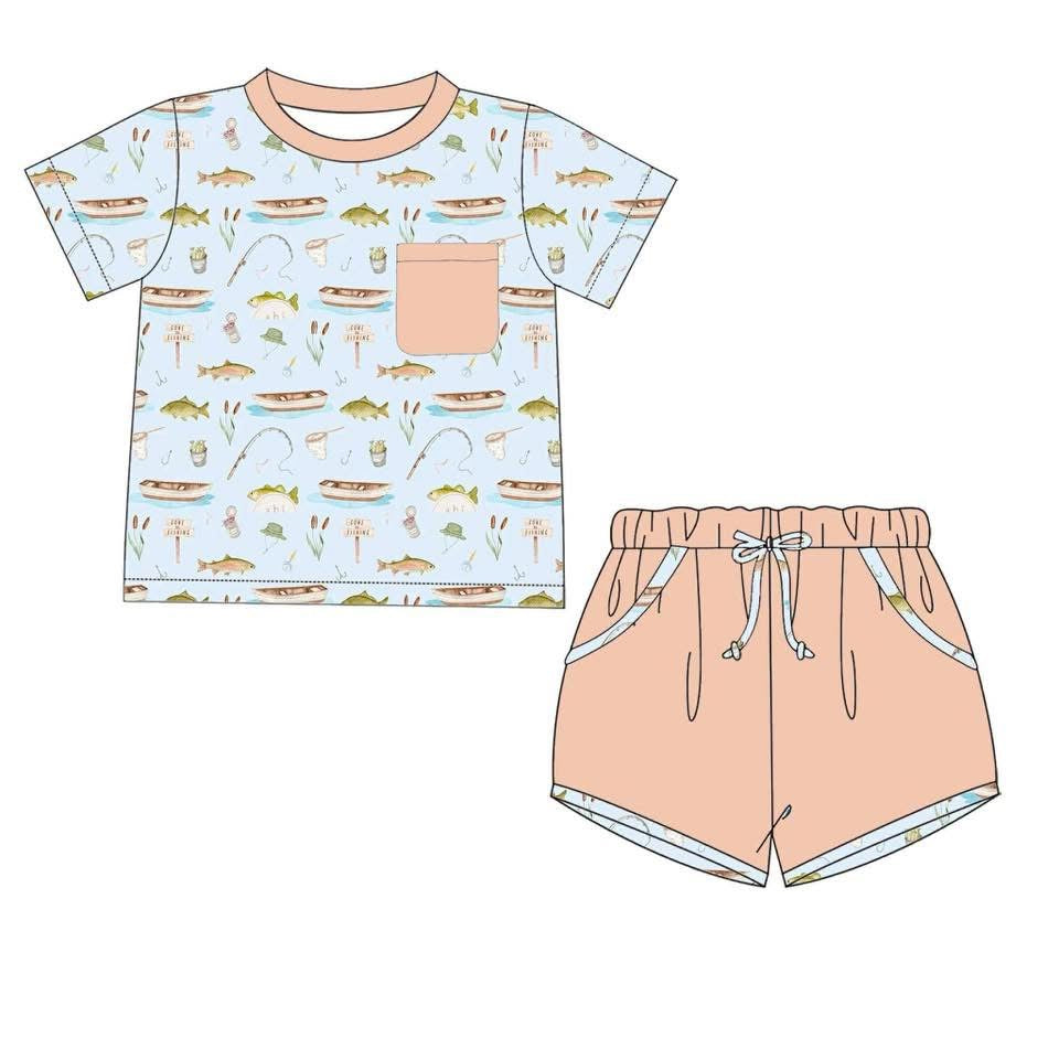Reel Catch Bamboo Short Set