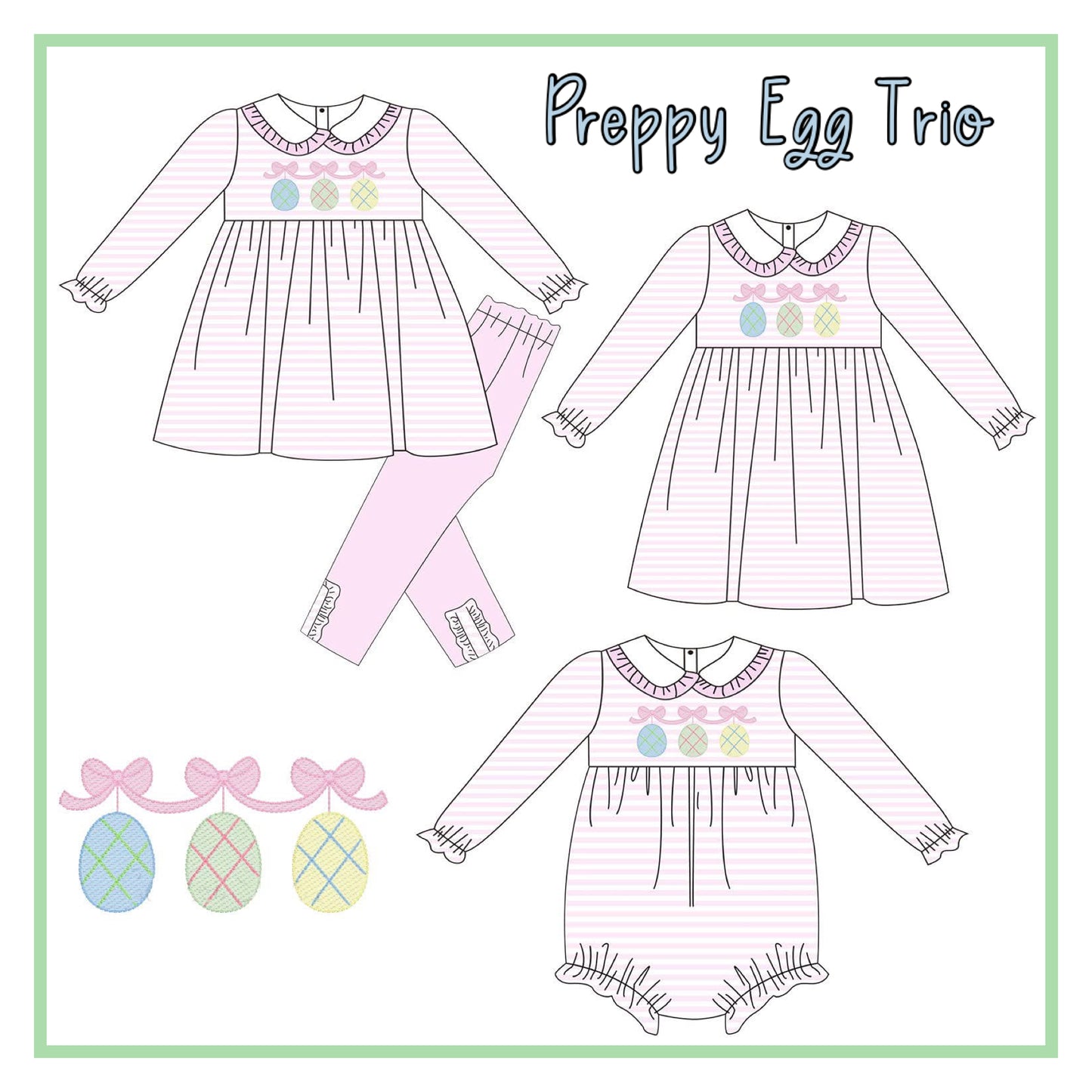 Preppy Egg Trio