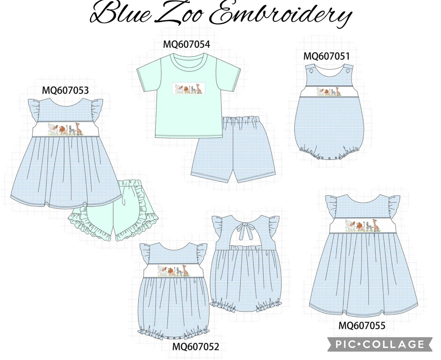 Blue Zoo Embroidery PO100