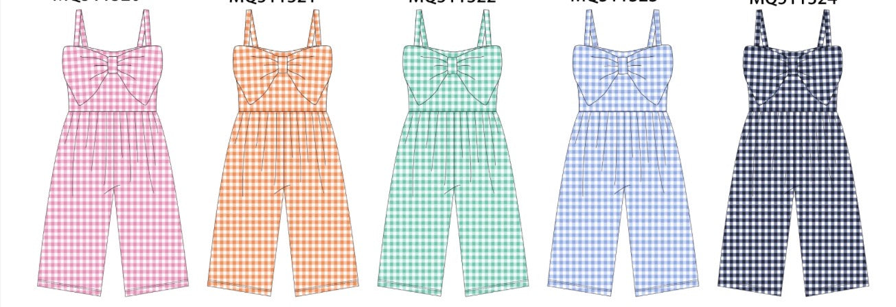 Multi Color Gingham Romper (BLACK FRIDAY)