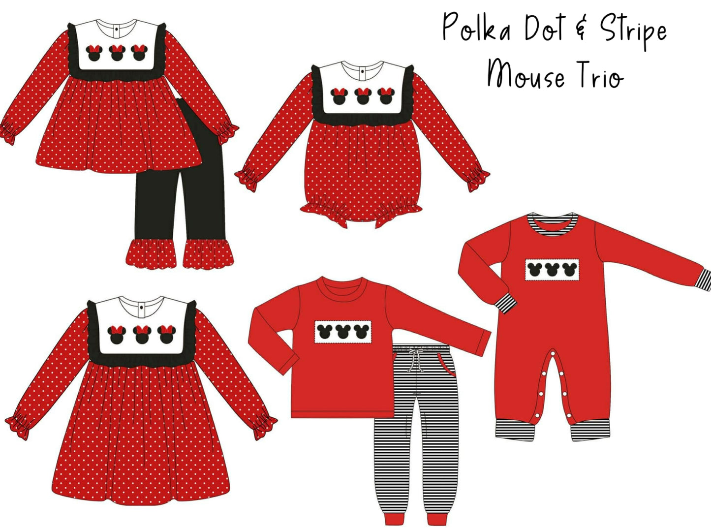 Polka Dot Stripe Mouse PO 27