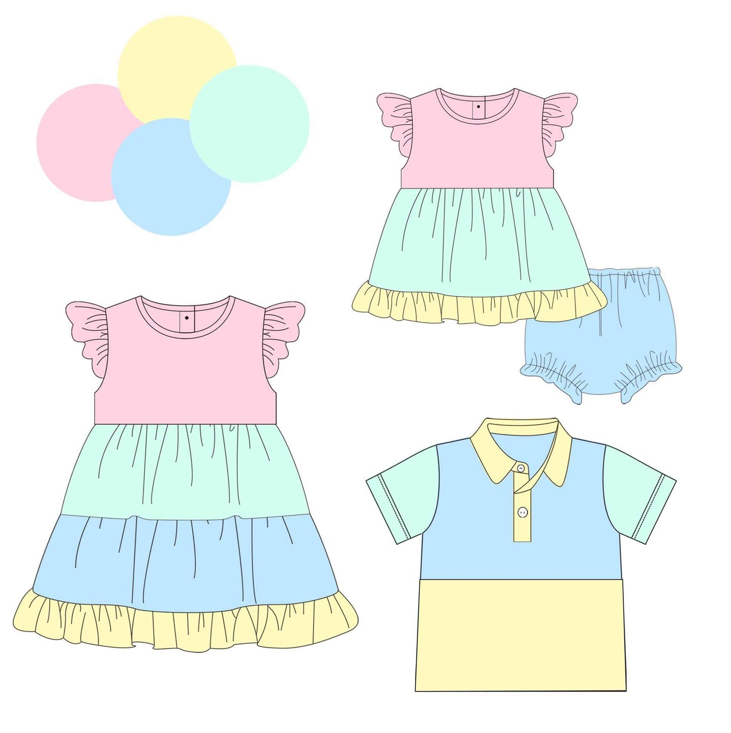 Pastel Colorblock