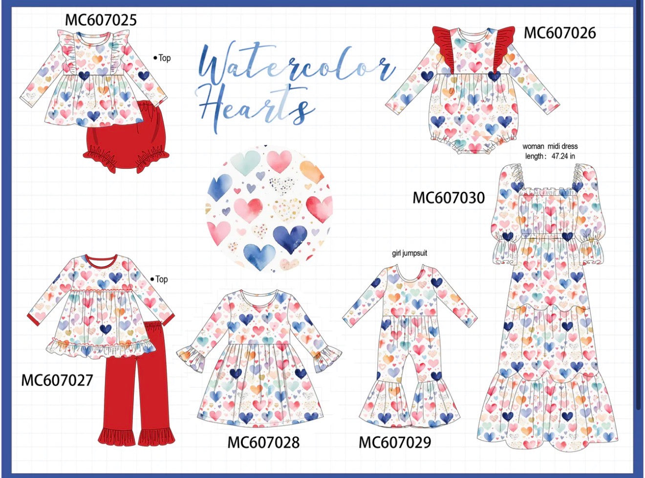 PO98 Watercolor Heart Collection
