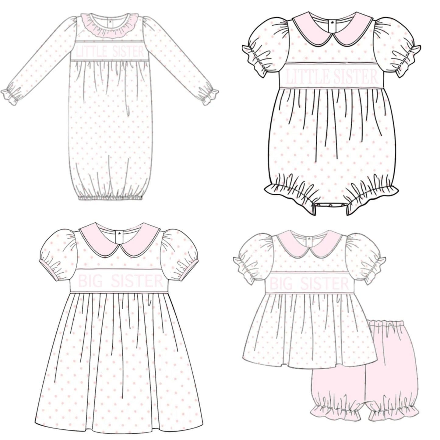 Little/Big Sister (smocked)