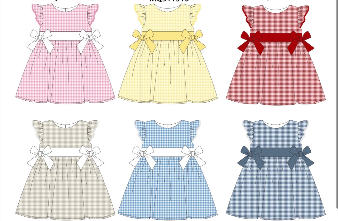 Multi Color Gingham Dress (BLACK FRIDAY)