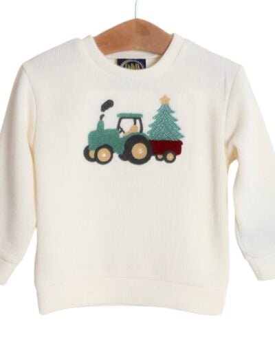 Emma Jean Christmas Tractor Sweater