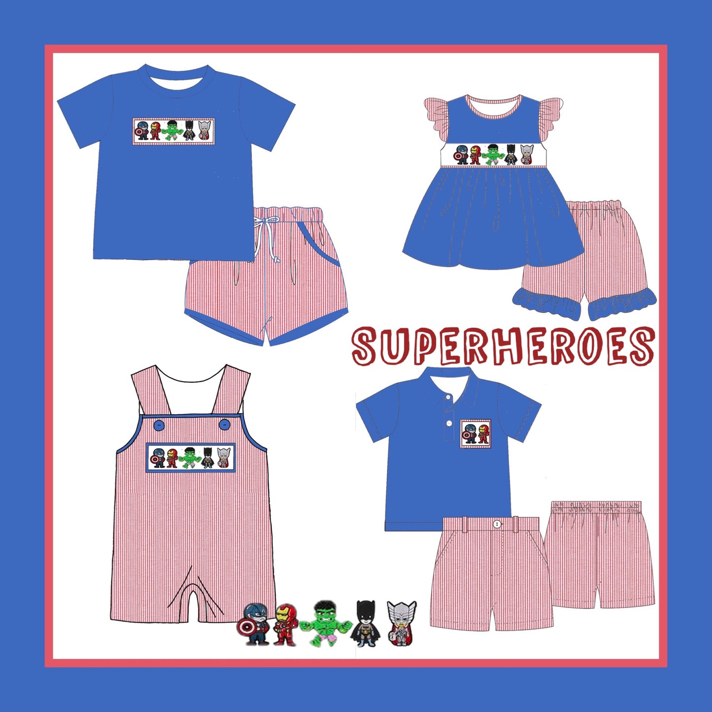 Superheros Smock