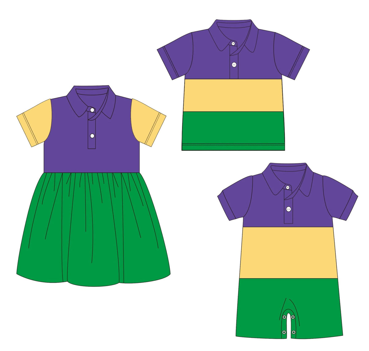 Colorblock Mardi Gra