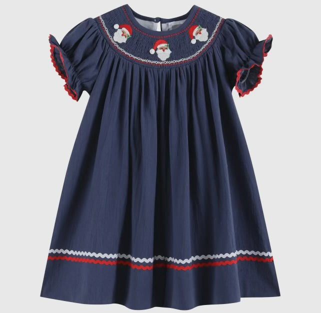 LC Navy Santa Smock