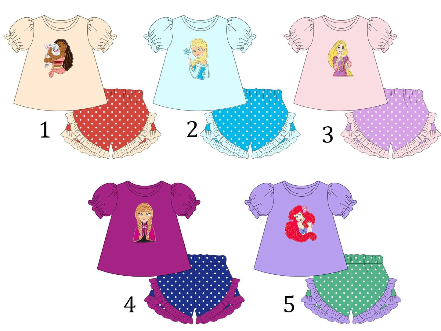 Princess Short Sets (BLACK FRIDAY)