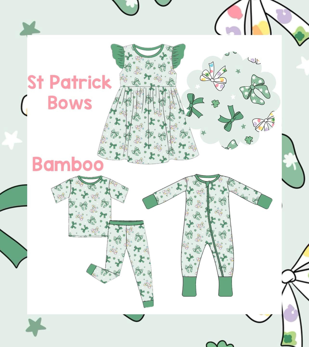 St. Patrick Day Bow Jammies