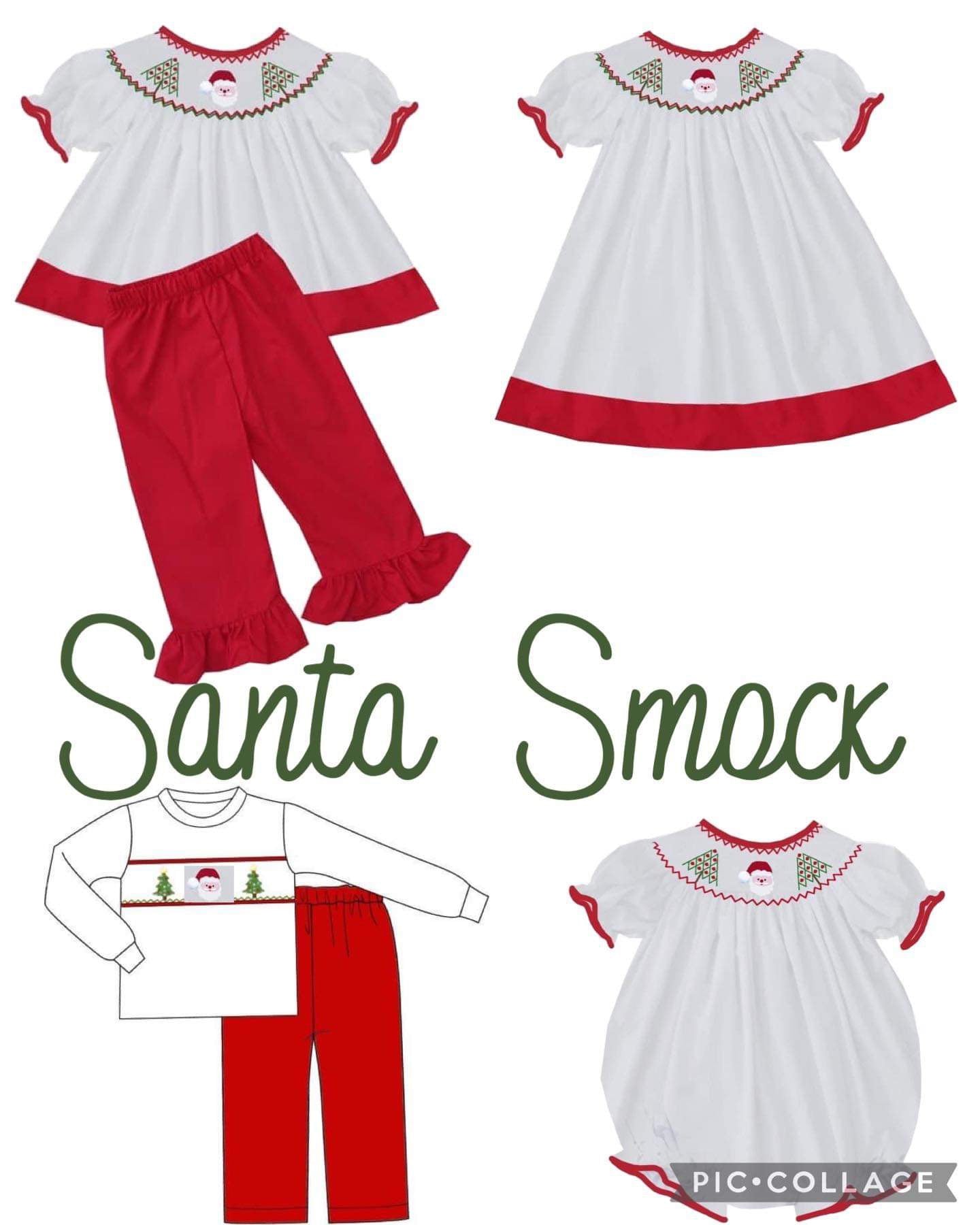 Santa Smock Collection