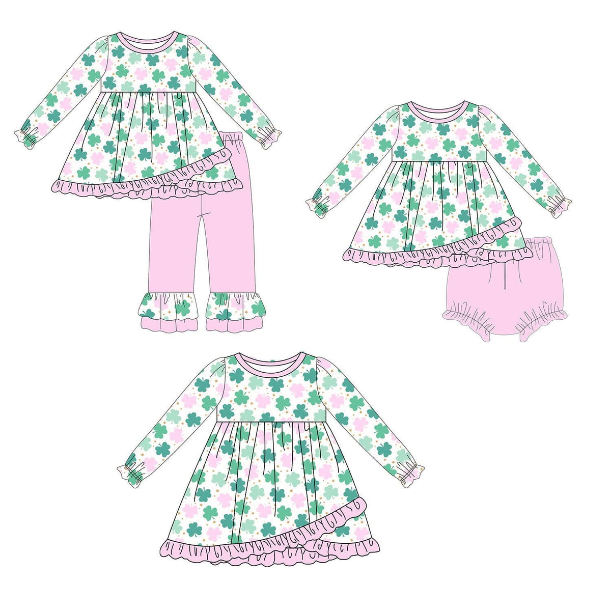 Pretty Pink Clovers