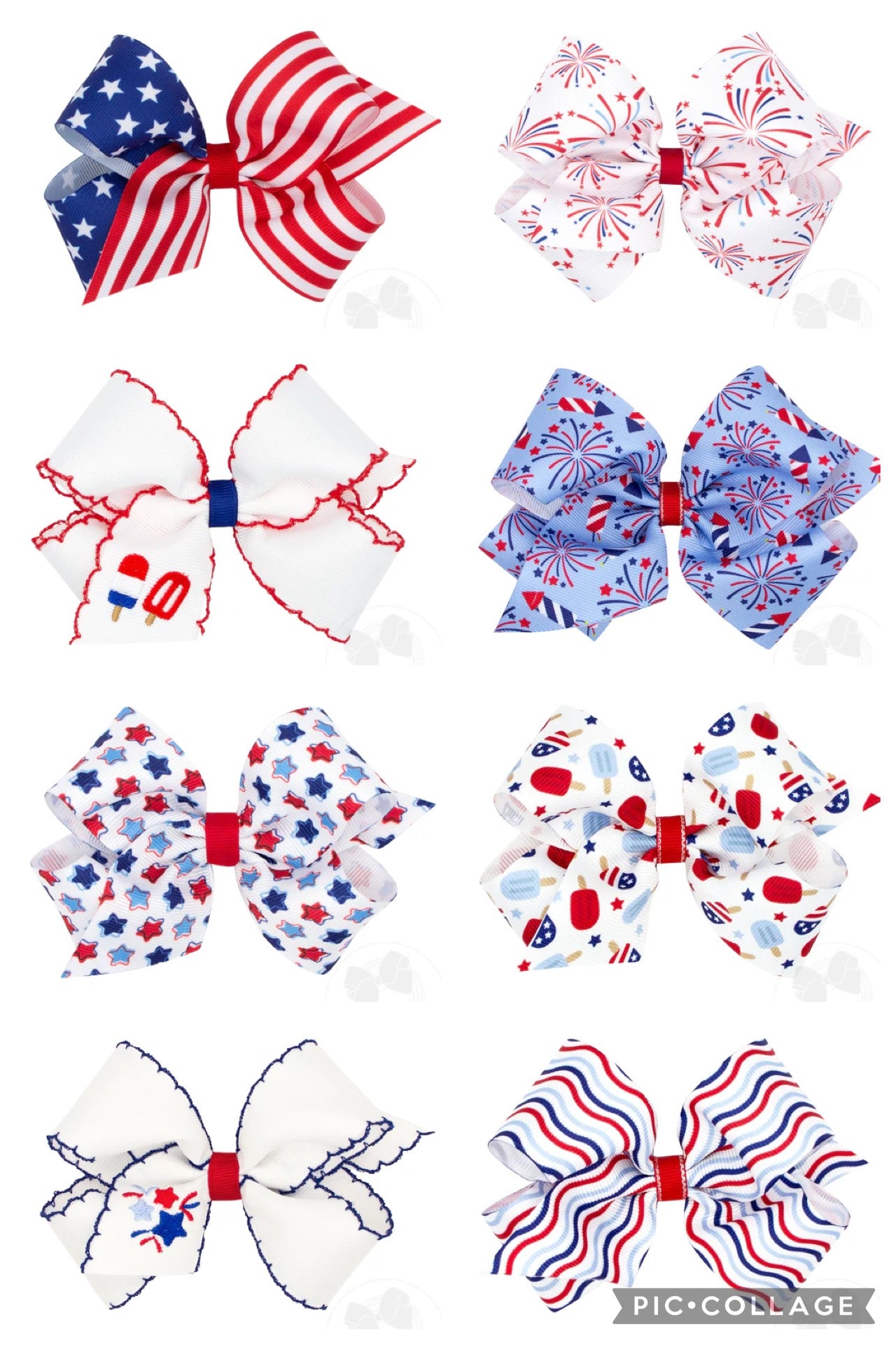 Wee Ones Patriotic Bows