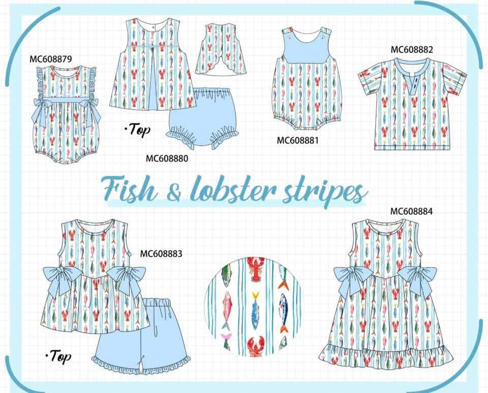 Fish & Lobster Stripe PO 102
