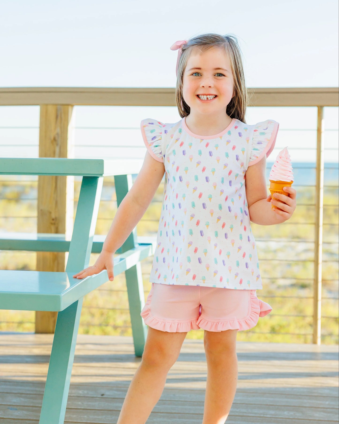 JellyBean SummerTime Sweets Pink Short Set