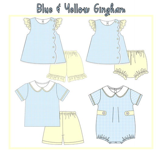 Blue & Yellow Gingham
