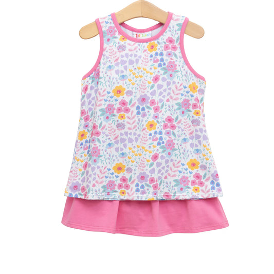 JellyBean Poppies & Petals Skort
