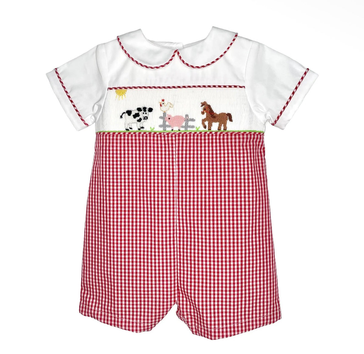 Petit Ami Farm Romper