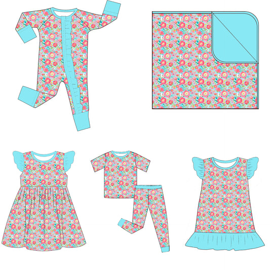 Preppy Floral Bamboo