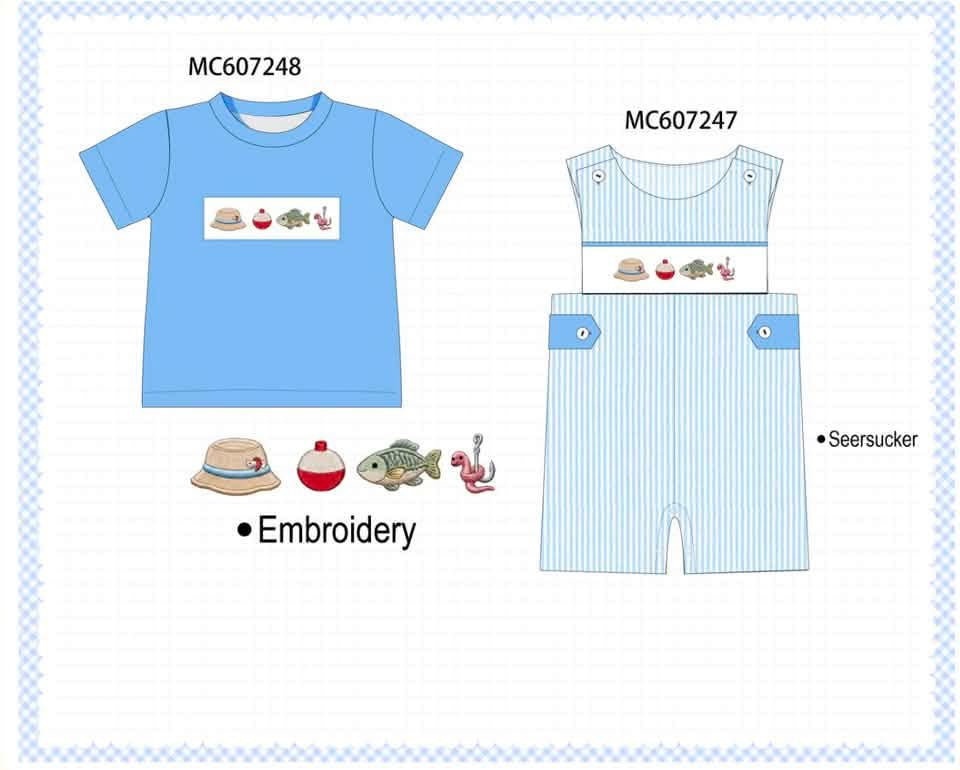 Blue Fishing Shirt P099