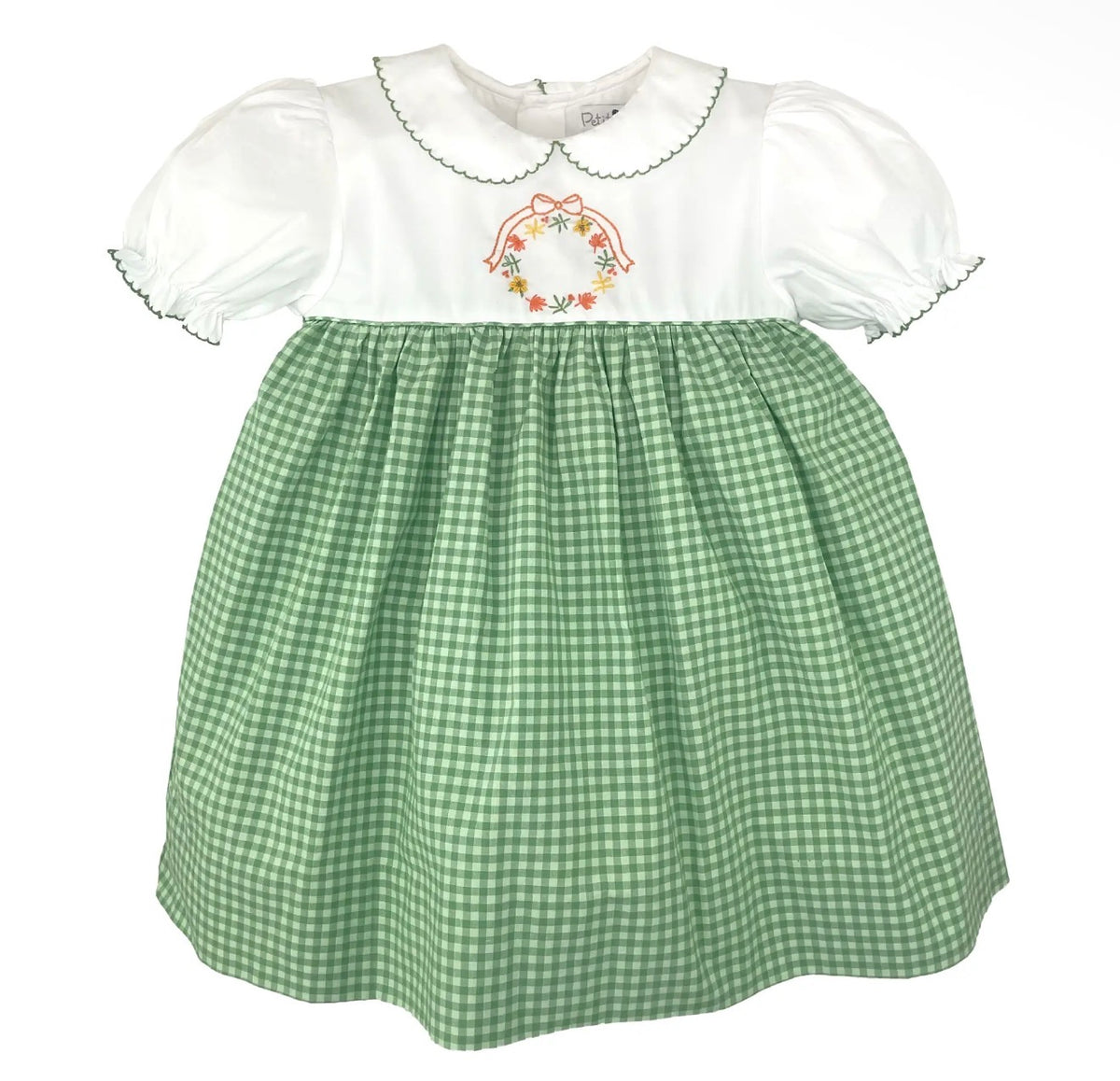 Petit Ami Christmas Wreath Dress