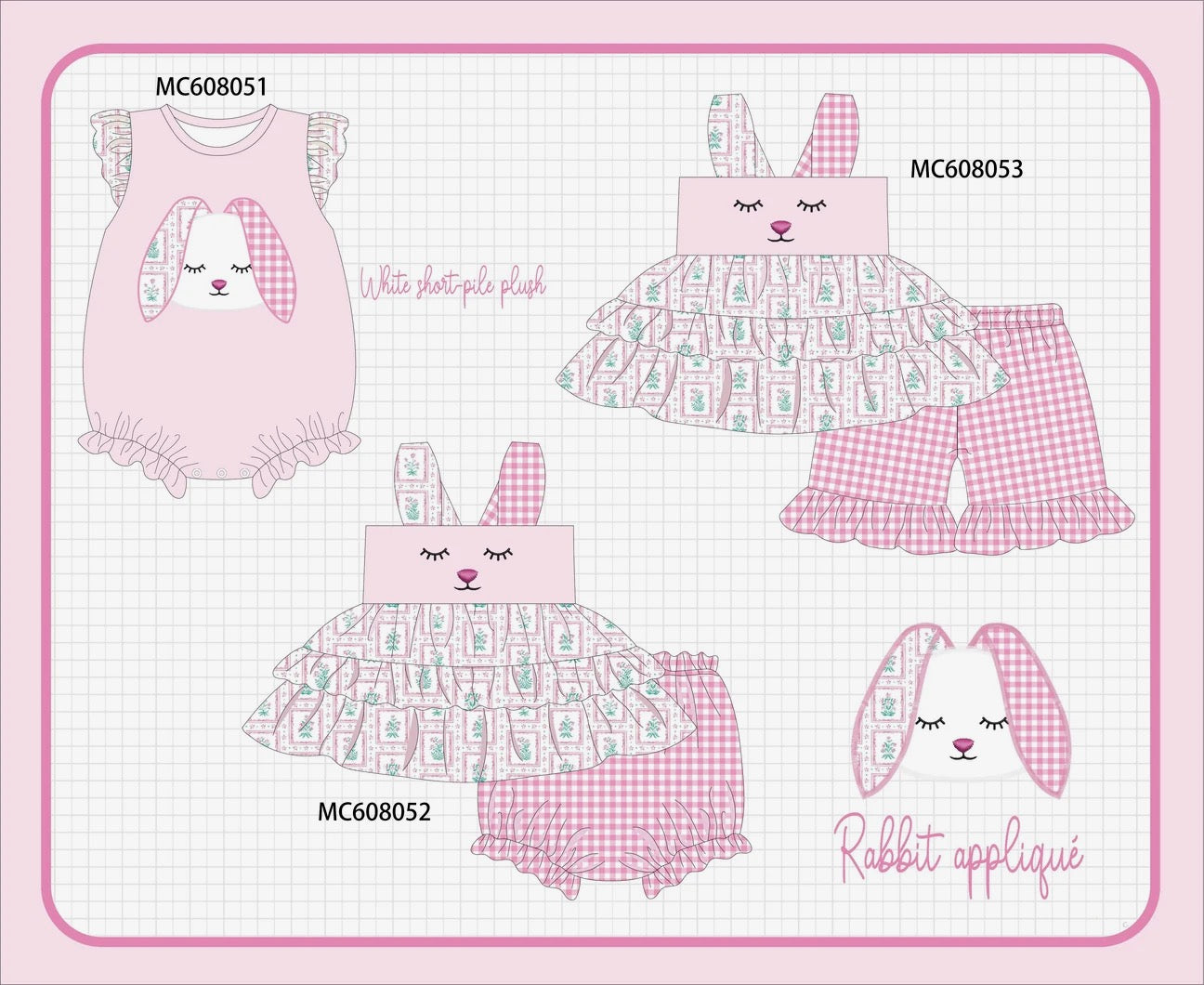 Rabbit Appliqué PO101