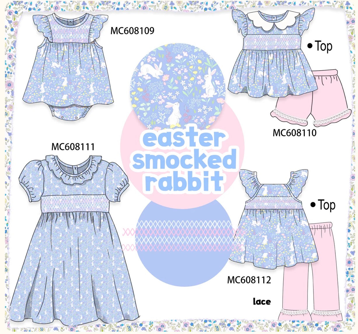 Easter Rabbit Smocked PO101