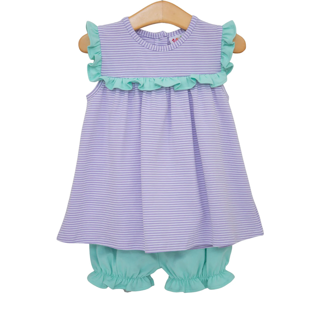 JellyBean Lavender Stripe Mint Bloomer Set