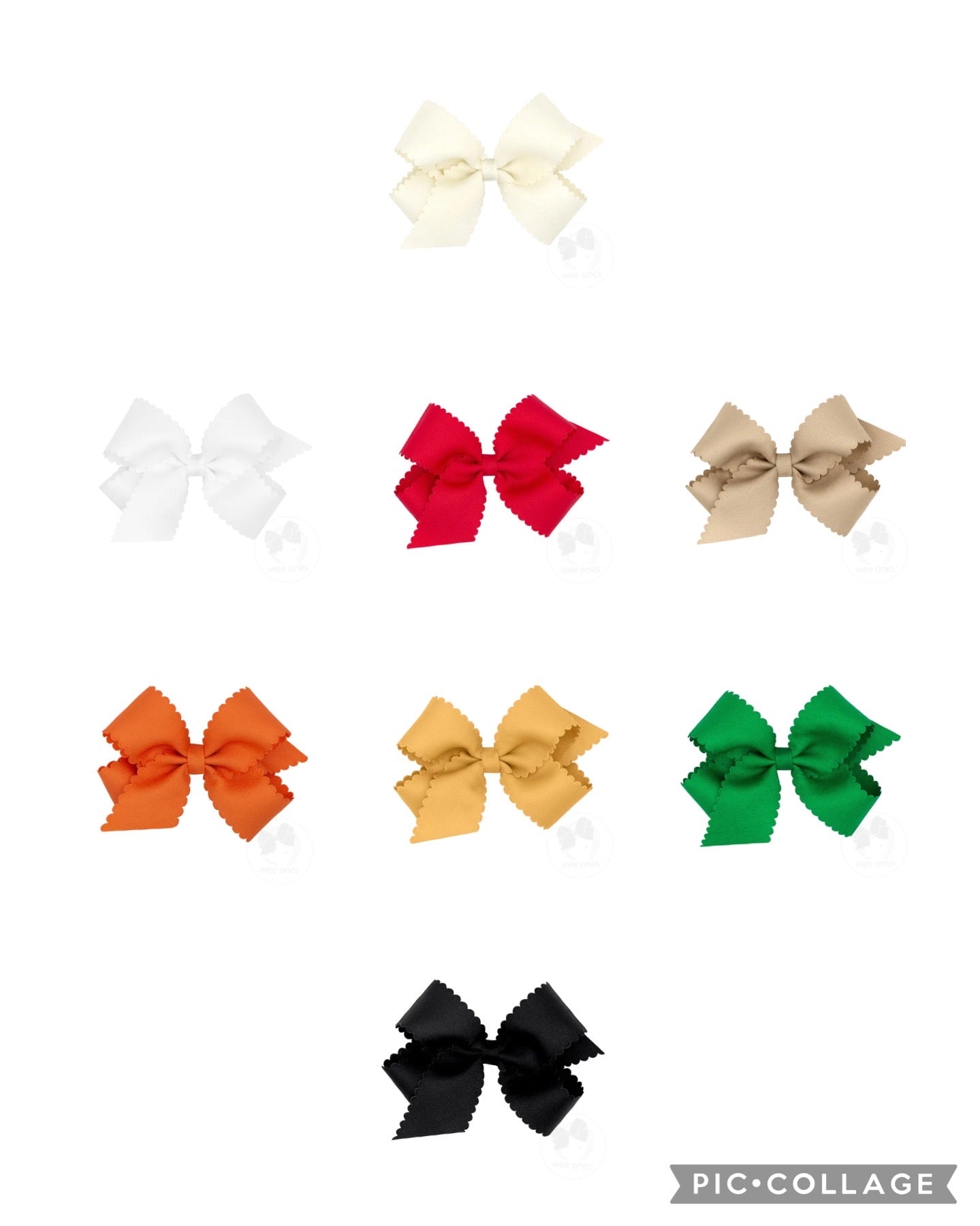 Wee Ones Scalloped Bows