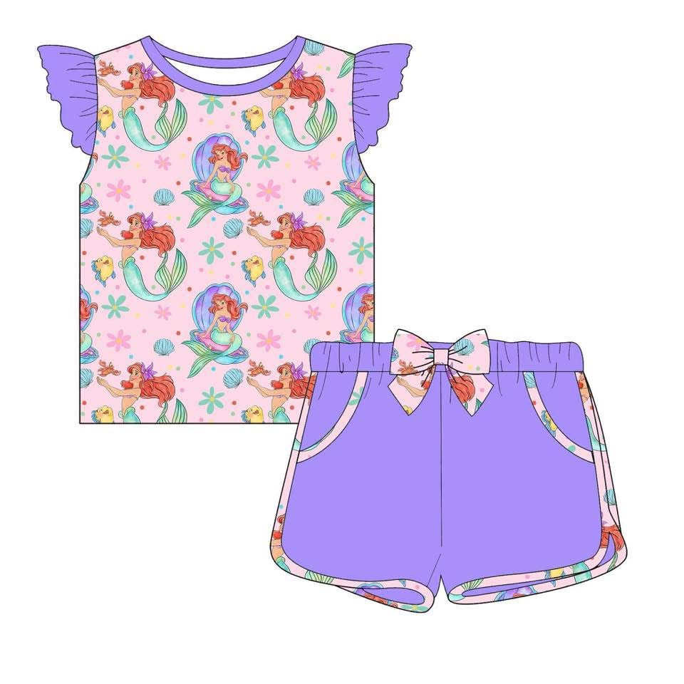 Mermaid Bamboo Short Sets