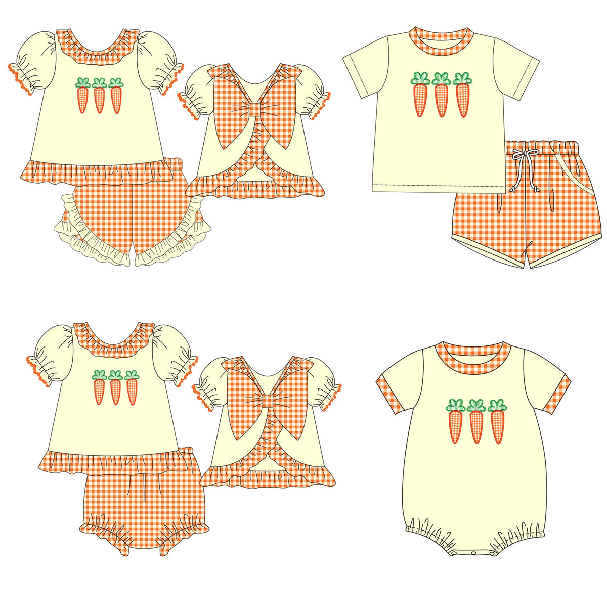 Gingham Carrots