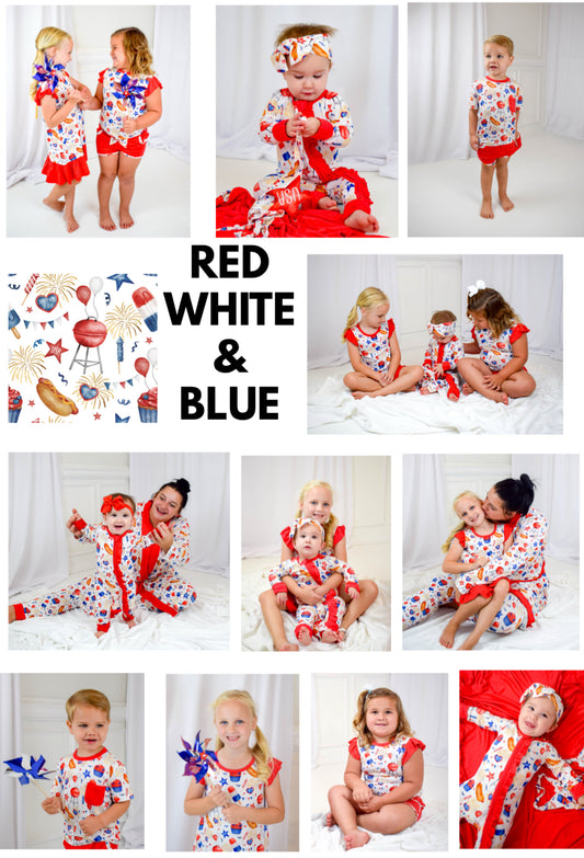 Red White Blue Bamboo