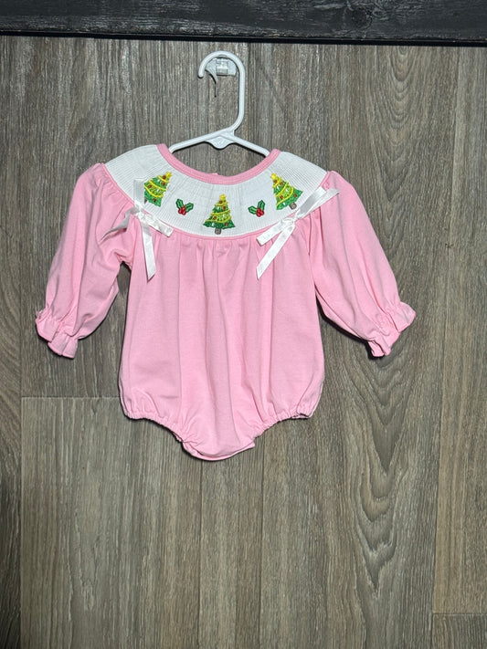 Christmas Tree Trio Smocked