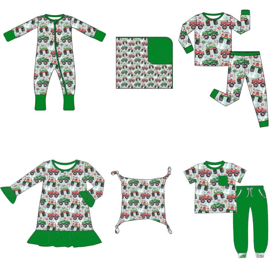 Monster Truck Christmas Bamboo