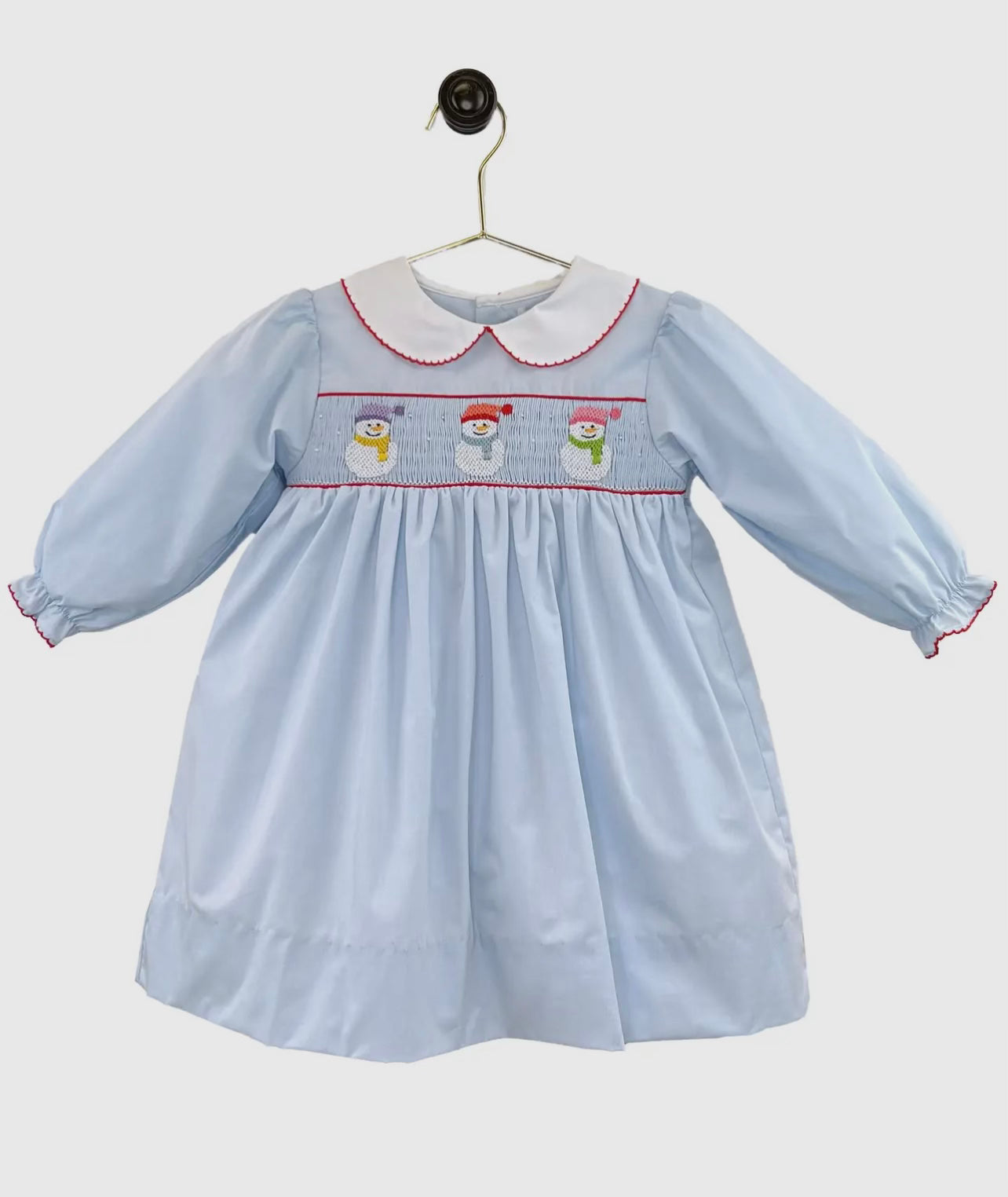 Petit Ami Snowman Smock