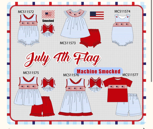 July 4th Flag Smock (Black Friday)