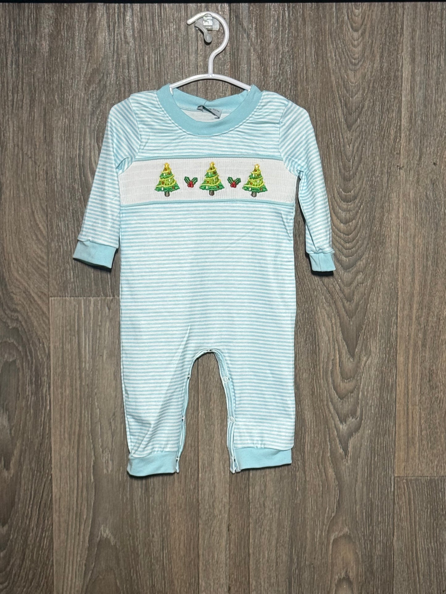 Christmas Tree Trio Smocked