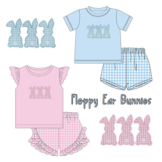 Gingham Floppy Ear Bunny