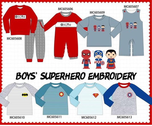 PO93 Boys  Superhero Shirts