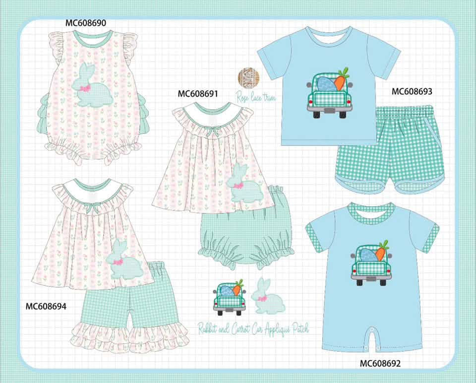Rabbit & Car Appliqué  PO 102