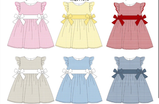 Multi Color Gingham Dress (BLACK FRIDAY)
