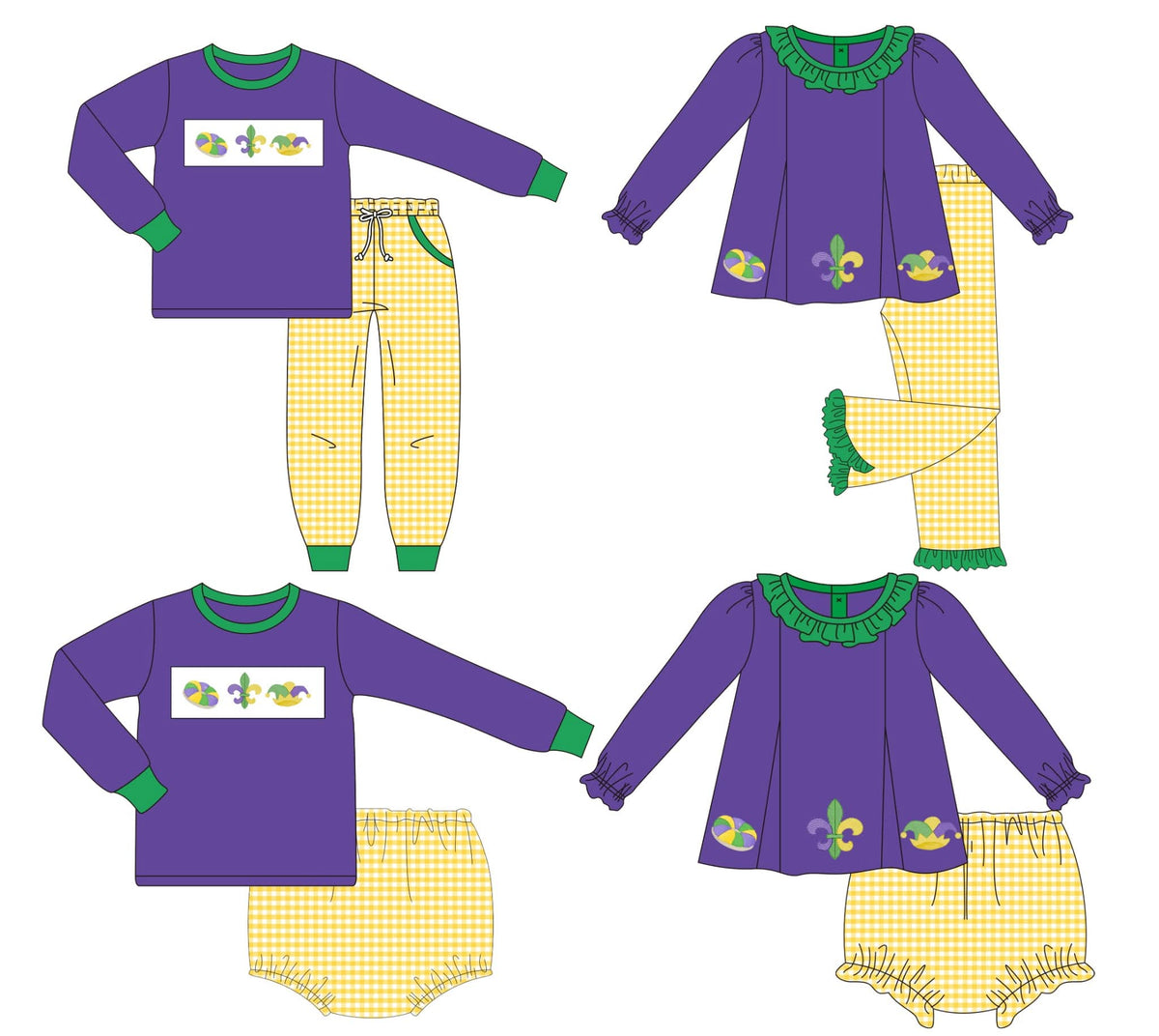 Mardi Gra Appliqué