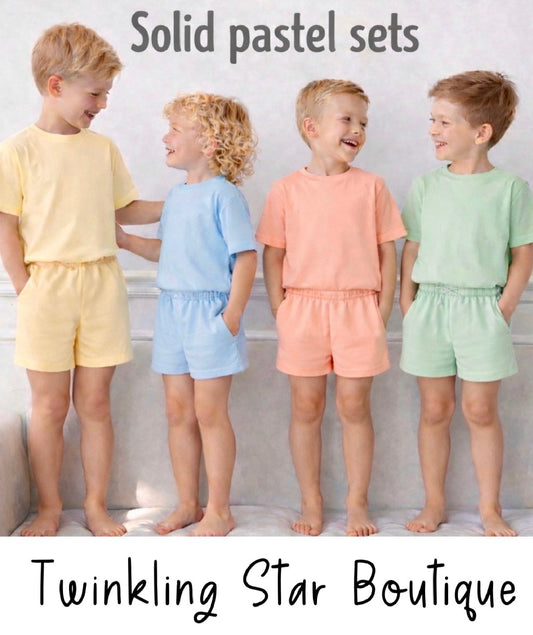 Boys Pastel Short Set