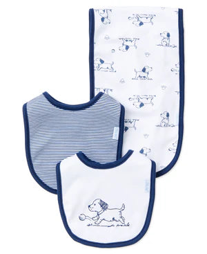 Little Me Bip/Burp Cloth Puppy Toile